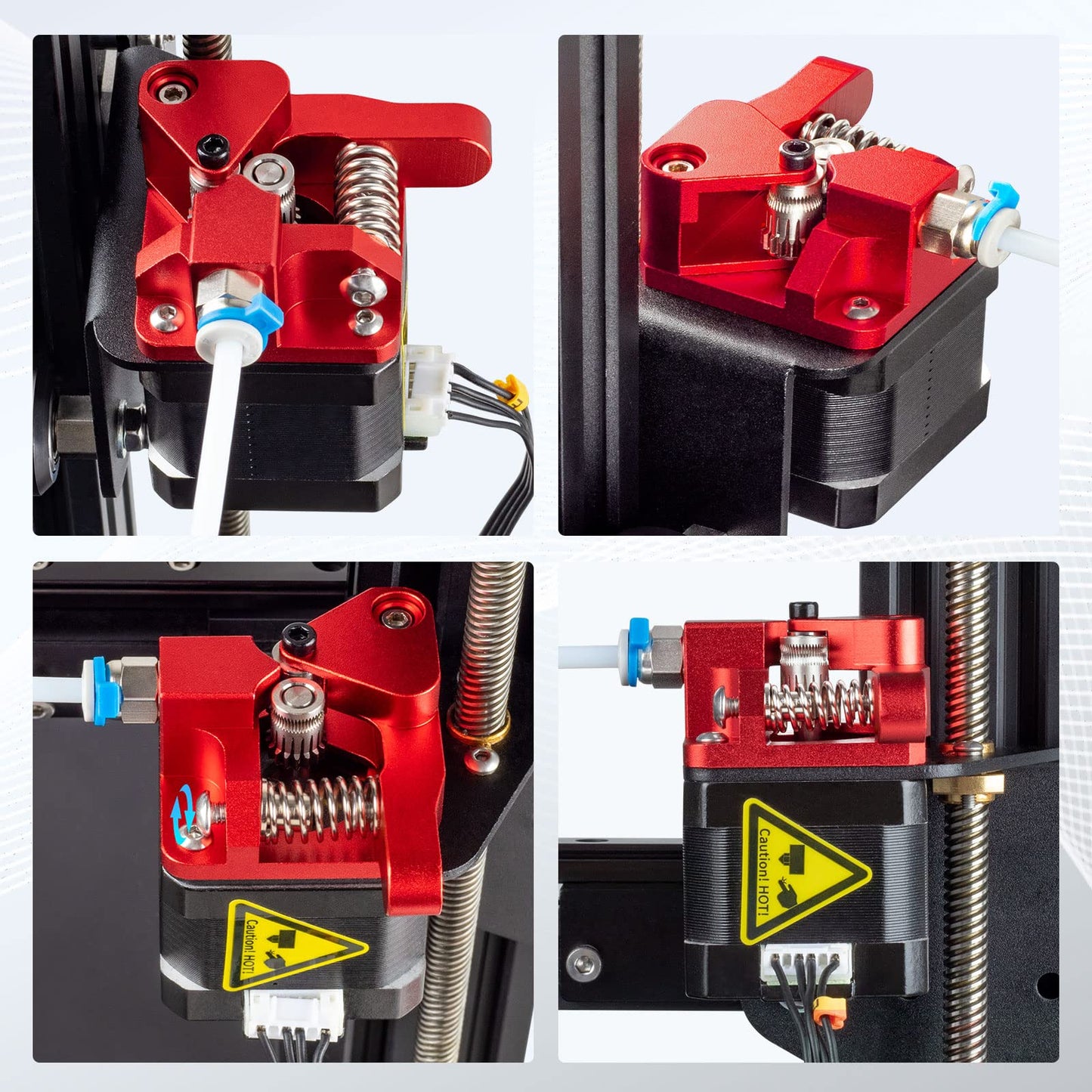 Redrex Dual Gear Ender 3 Extruder with Nema 17 Stepper Motor Compatible with Creality Ender 3 V2,Ender 3 Pro,Ender 3 Neo,Ender 3 V2 Neo,Ender 3 Max Neo,Ender 5,Ender 7,CR6 SE,CR10 3D Printers