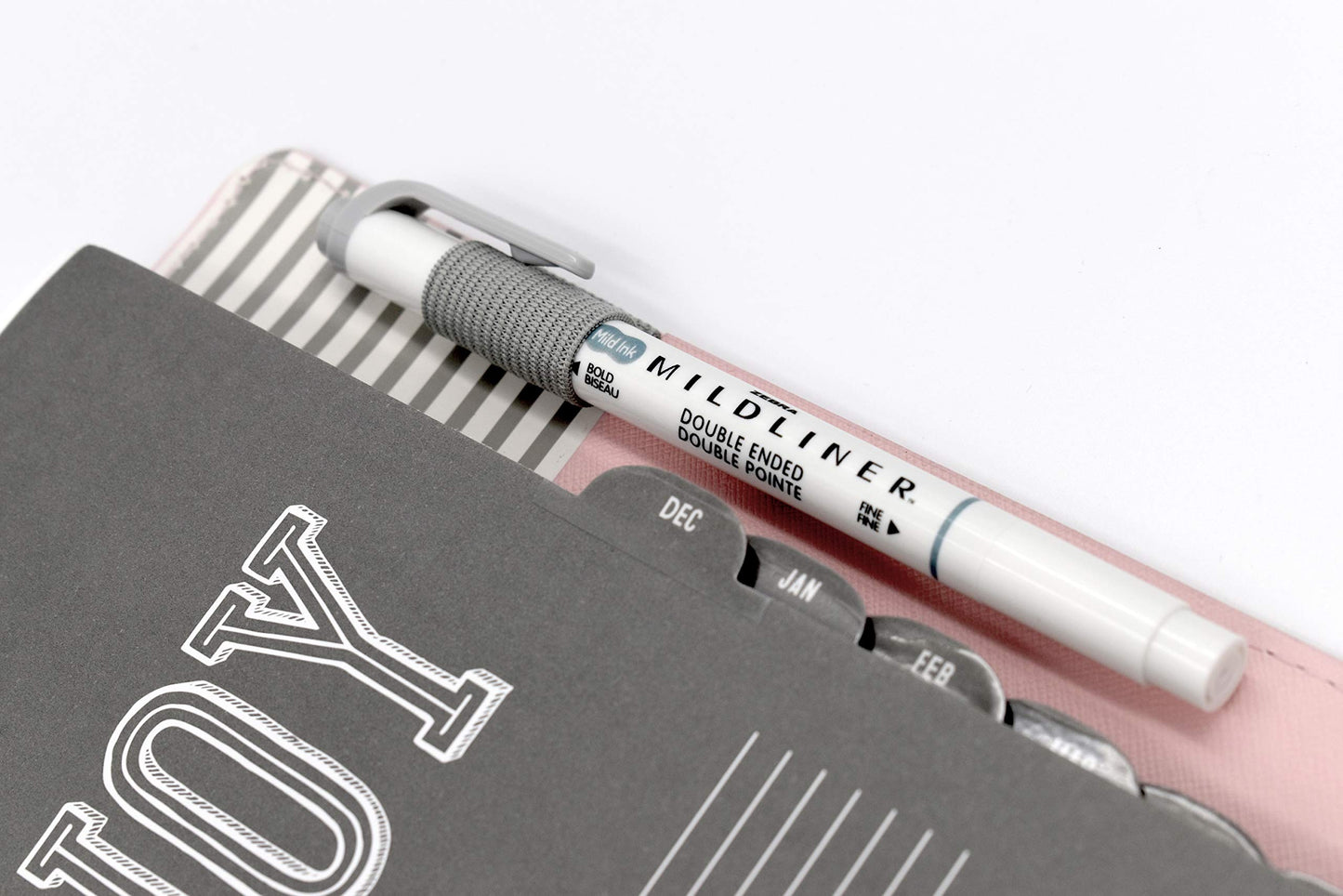 Zebra Pen MILDLINER Dual-Tip Highlighters, Broad and Fine Tips, Ideal for Bible Highlighting, No Bleed, School Supplies, Teacher Supplies, and Office Supplies, Mild Grey Ink, 12-Pack (78110upc)