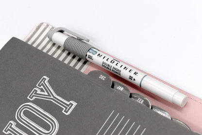 Zebra Pen MILDLINER Dual-Tip Highlighters, Broad and Fine Tips, Ideal for Bible Highlighting, No Bleed, School Supplies, Teacher Supplies, and Office Supplies, Mild Grey Ink, 12-Pack (78110upc)