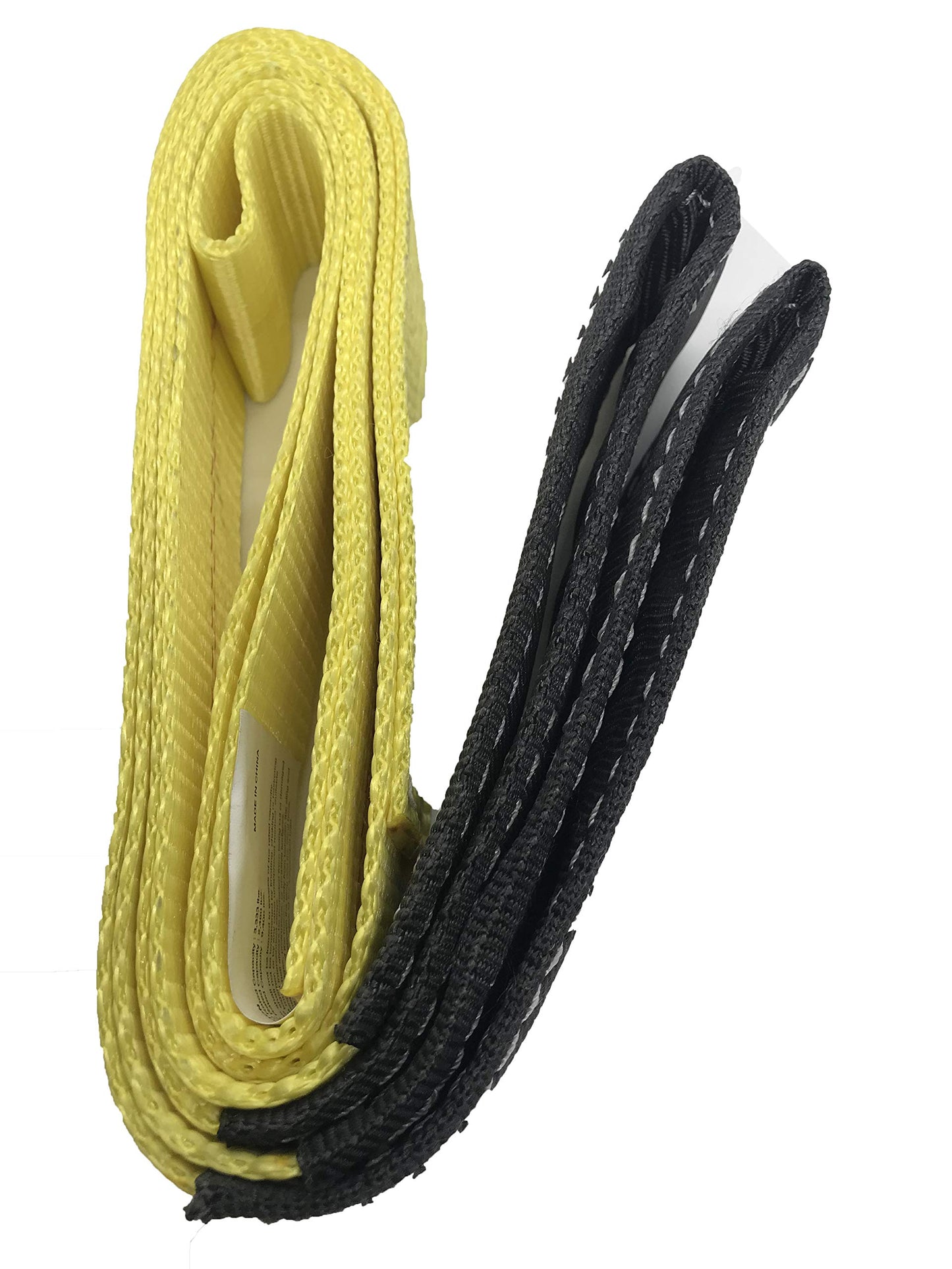 AsgenoX 2 Pack 2 "x6' Tow Strap with Reinforced Loops Vehicle Recovery Rope 18,000 lbs Pound Capacity Recovery Strap