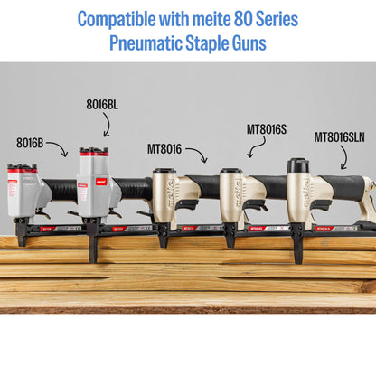 meite 21 Gauge Upholstery Staples, 1/2-Inch Crown with 1/2-Inch Length Galvanized Heavy Duty Staples for Staple Guns MT8016, MT8016S, and MT8016SLN (10,000 Counts)