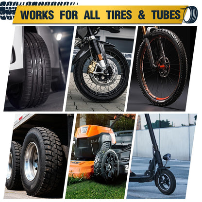 Vulcanizing Cement – 17.6 Oz Rubber Cement All Purpose for Tire Patch, Plug & Tube | Professional Tire Repair Glue with Brush for Motorcycle, Bike, Car | Clear, Fast Drying Tire Patch Glue Heavy Duty