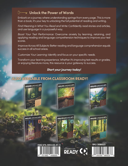 Classroom Ready BC English Language Arts Reading & Writing Comprehension BC Grade 10 Workbook & Study Guide