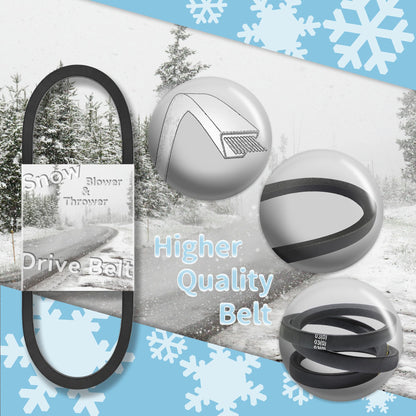 754-0101A 954-0101 Drive Belt 1/2" x 35" Replacement for MTD 20" Single Stage Snow Thrower 1987 and Newer (1 Pack)