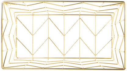 U Brands Hanging File Desk Organizer, Wire Metal, Gold - 894U02-06, 9.37H x 12.2W x 6.85D inches