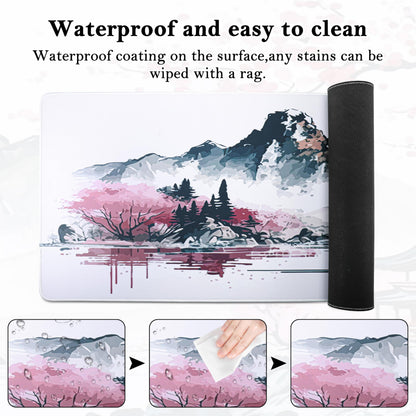 Yimomoyi Non Slip Mouse Pad, 120 x 40cm(47.2"x15.75"x0.12") Mouse Mat Extended, Gaming Mousepad Waterproof, Mouse Mat with Rubber Base, Mouse Pad Laptop for Office and Home (F)