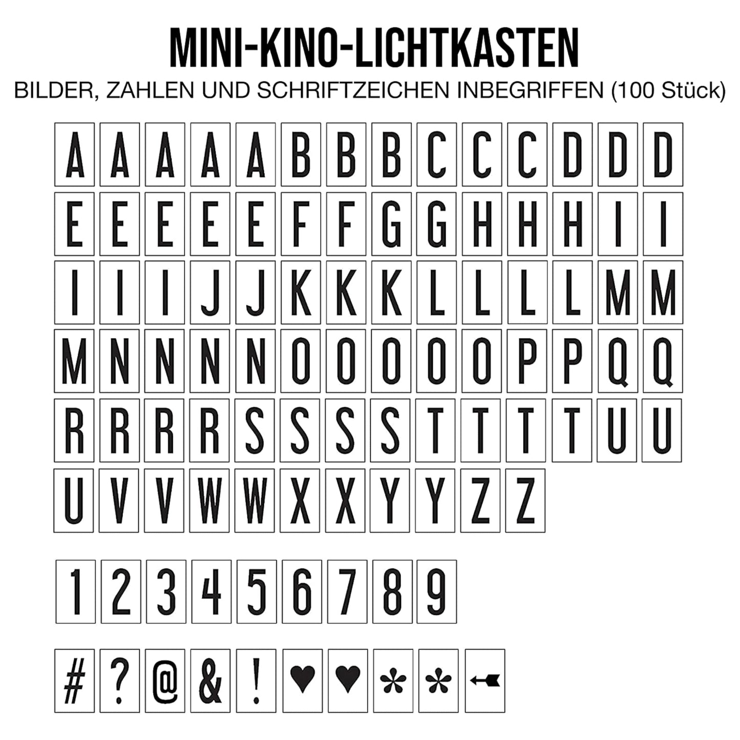 My Cinema Lightbox - The Mini Cinema Lightbox, LED Changeable Quote Sign To Create Personalized Messages, with 100 Letters, Numbers, & Symbols, USB or Battery Powered, A5 White