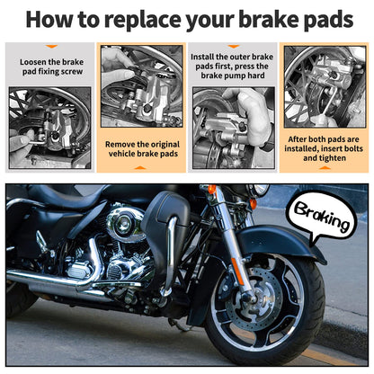 AHL Front and Rear Brake Pads for Polaris 500 550 800 850 1000 XP Sportsman Forest XP Touring X2 H.O. EPS SP Scrambler High Lifter 2009 2010 2011 2012 2013 2014 2015 2016 2017 2018