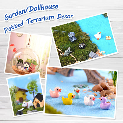 CHAKANLX 123 Pcs Fairy Garden Accessories, Fairy Garden Accessories Outdoor, Miniature Figurines, Garden Decorations, Fairy Garden Kit Miniatures for Terrarium Supplies DIY Craft Garden Decor