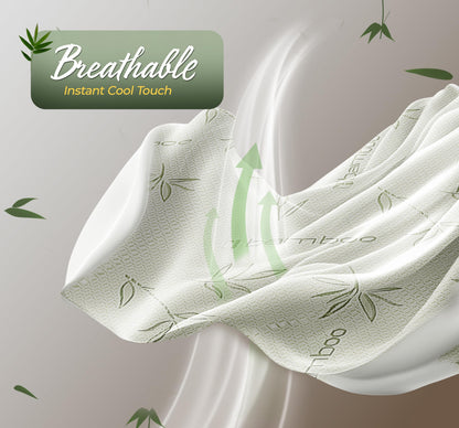 Beddora Bamboo Mattress Protector Queen – 100% Waterproof TPU, Cooling Breathable Viscose from Bamboo, Noiseless Fitted Style, Deep Pocket Fits 18–21"
