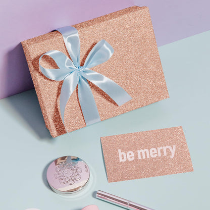 Rose Gold Glitter Cardstock 8.5x11 Double-Sided 24 Sheets, Goefun Gold No-Shed Glitter Paper 280GSM/100lb Pink Card Stock for Craft, Art, Invitation, Graduation, Wedding Party