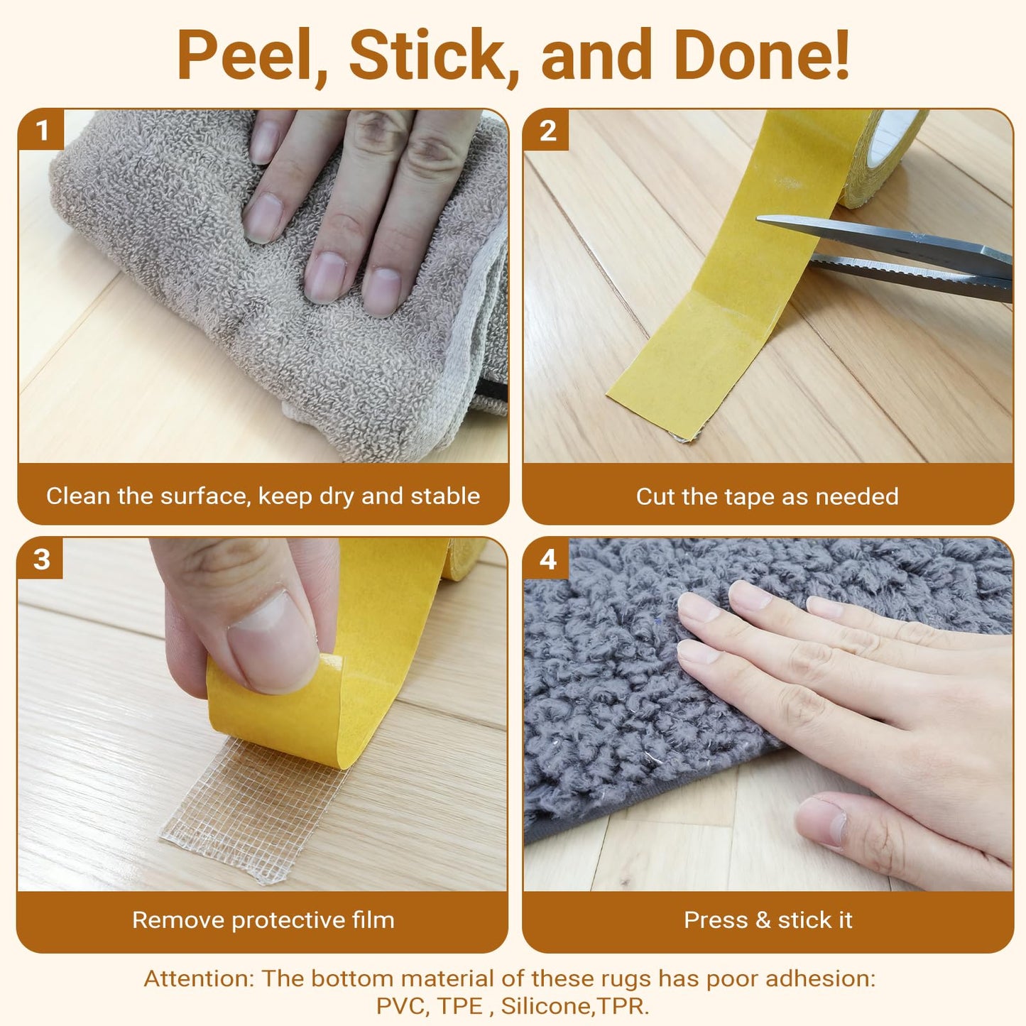 Double Sided Fabric Tape - Hem Tape No Sew No Iron for Clothes - Heavy Duty Hemming Tape for Curtains, Carpets, Pants, Crafts & DIY - Strong Hold Removable & Residue Free 1 inch x 33 ft x 3 ROLLS