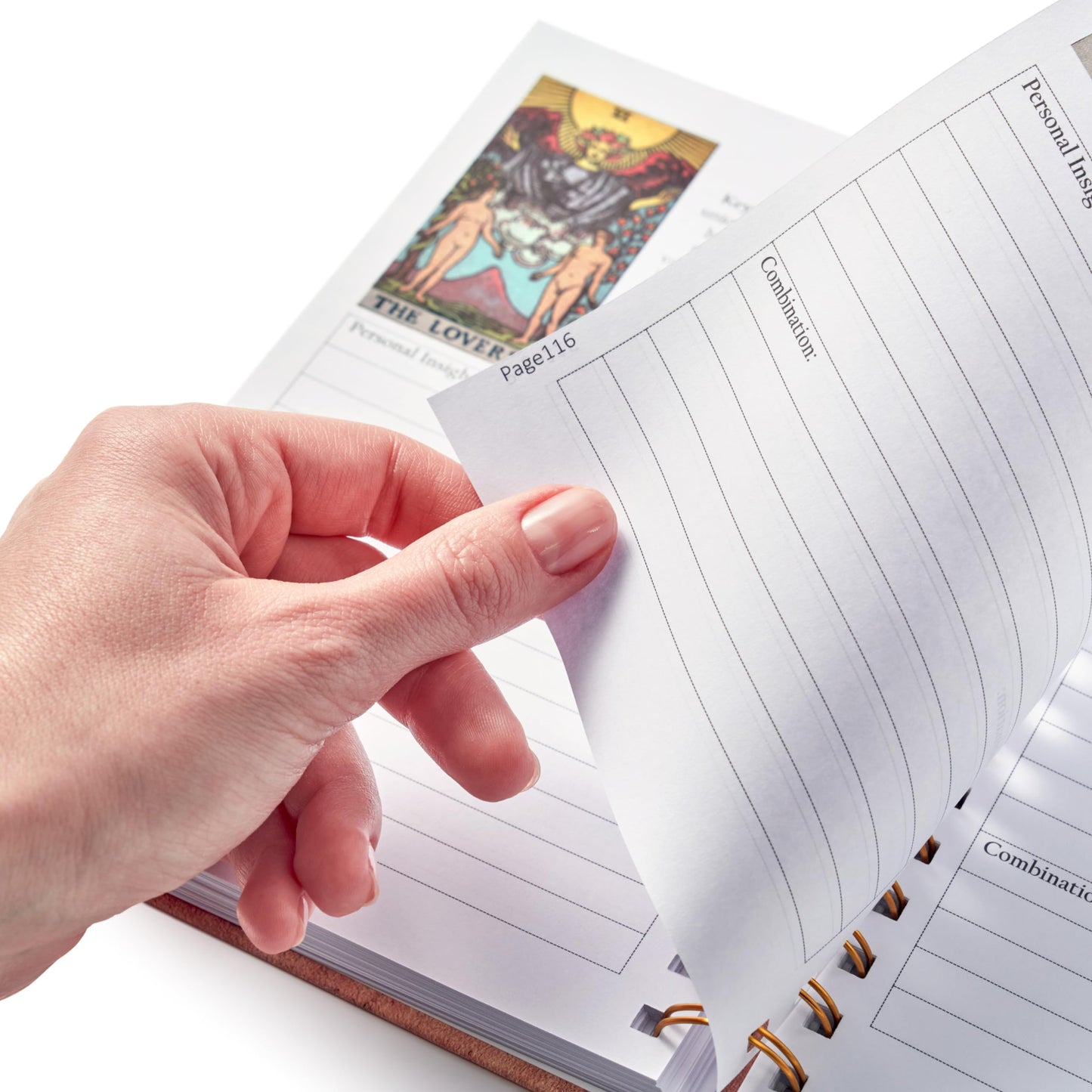 Witchy Cauldron Tarot Journal with Stickers — Daily Tarot Planner for Beginners — Spiral Bound Tarot Workbook with Moon Phases, Astrology & Card Meanings — 206 Pages, Thick Bleed-Proof Paper