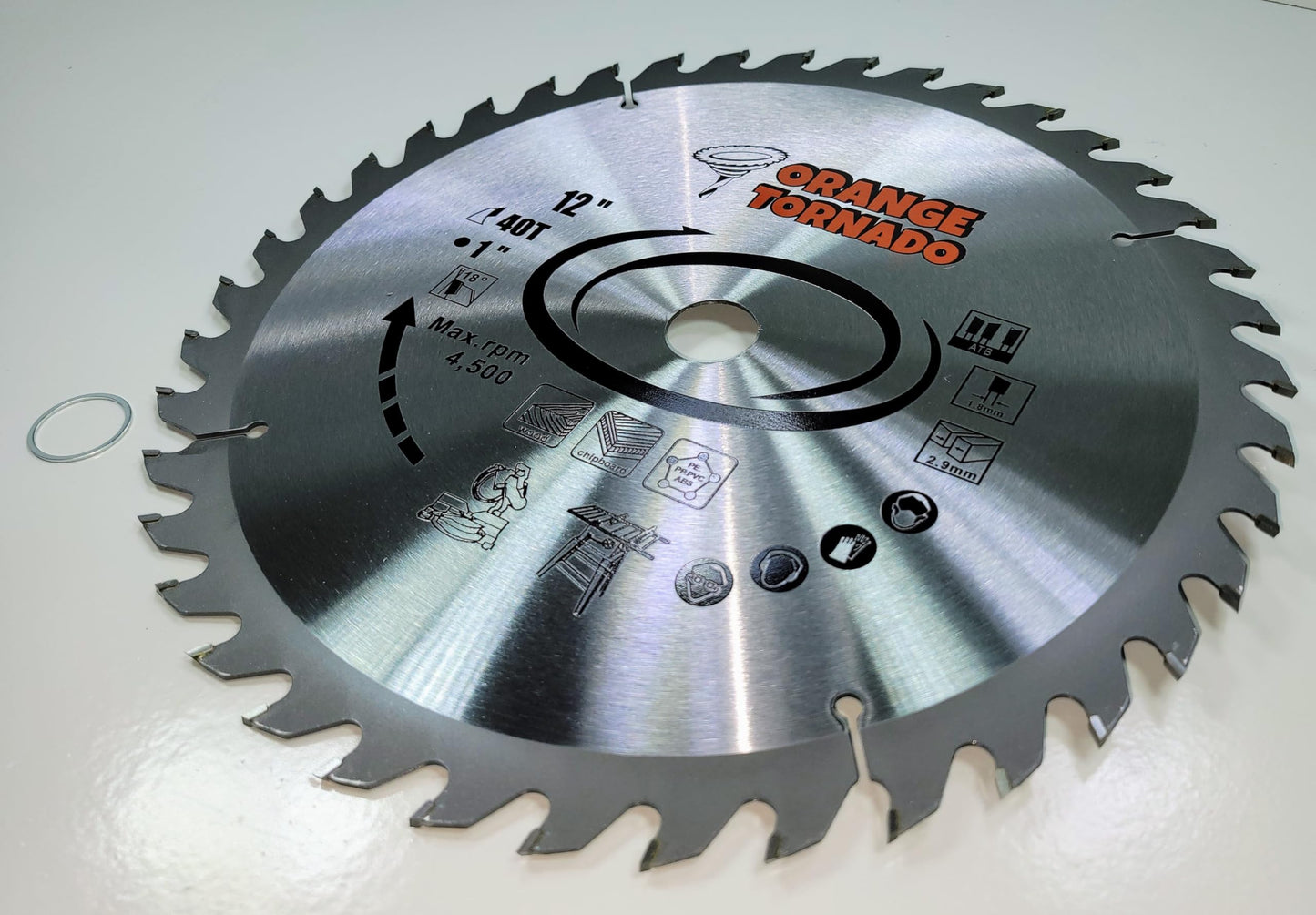 ORANGE TORNADO 12" 40 ATB Tooth Saw Blade…