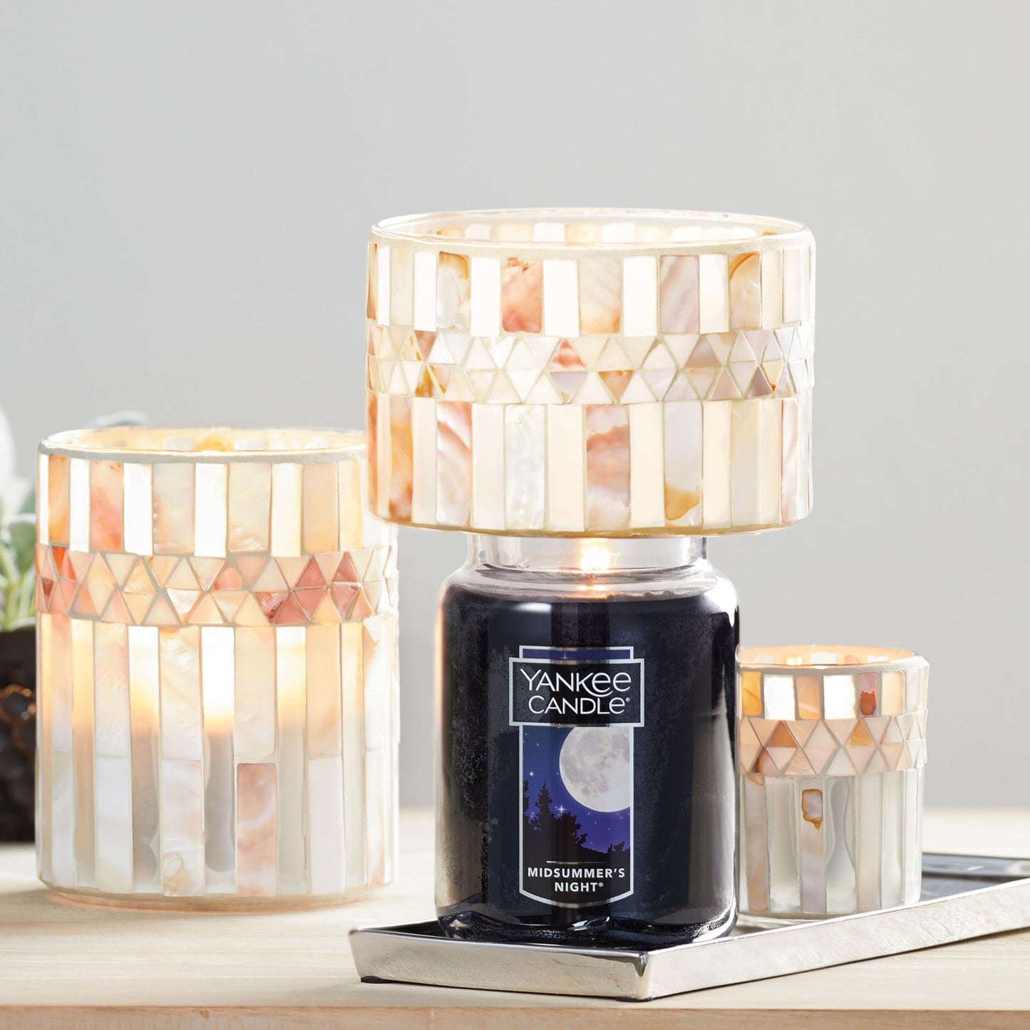 Yankee Candle Scented Candle, Midsummer's Night, Original Large Jar Candle, 110-150 Hours of Burn Time, 22 oz.