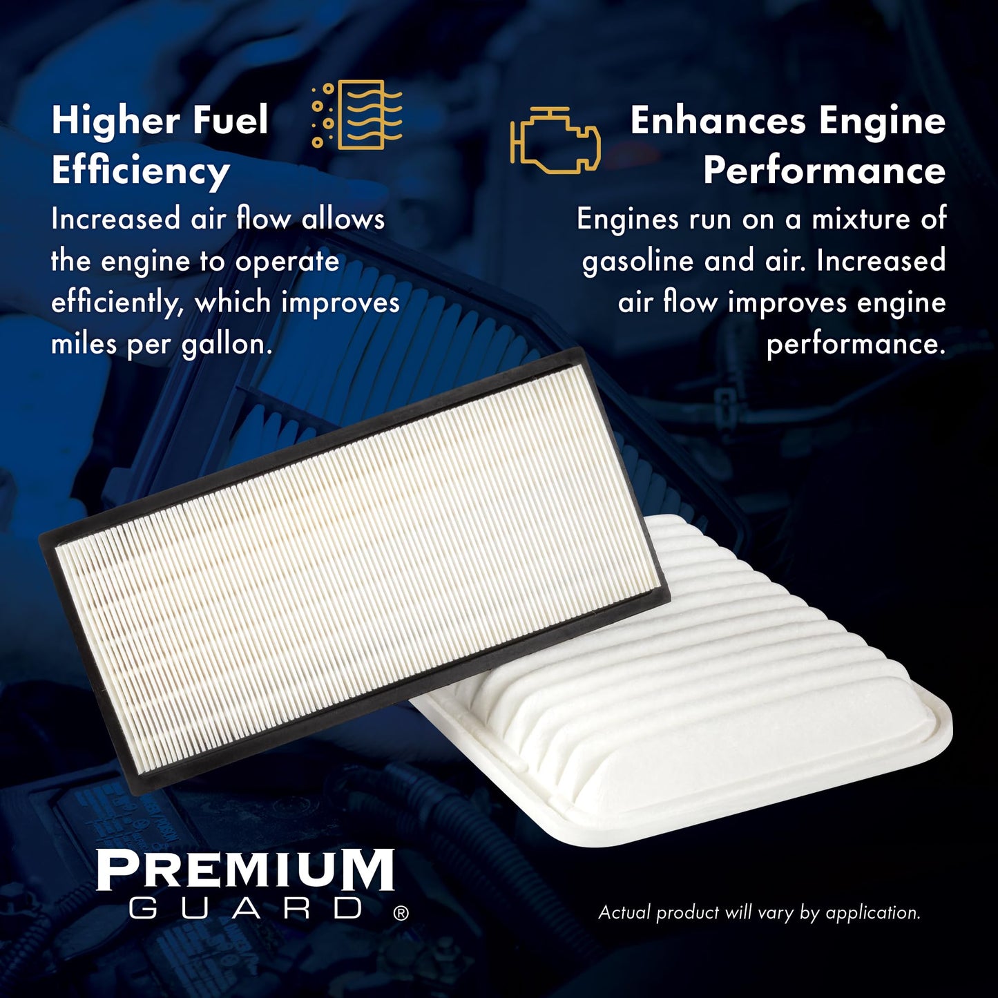 Premium Guard PA6320 Air Filter | Fits 2012-18 Hyundai Santa Fe, 2013-16 Sport, 2013-19 XL, 2014-15 Kia Sorento