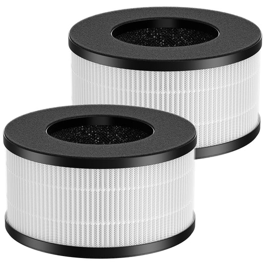 2 Pack BS-01 Filter Compatible with Slevoo BS-01 Air Purifiers, 3-in-1 Replacement Filter (NOT FOR Slevoo & Partu BS-03 Model)
