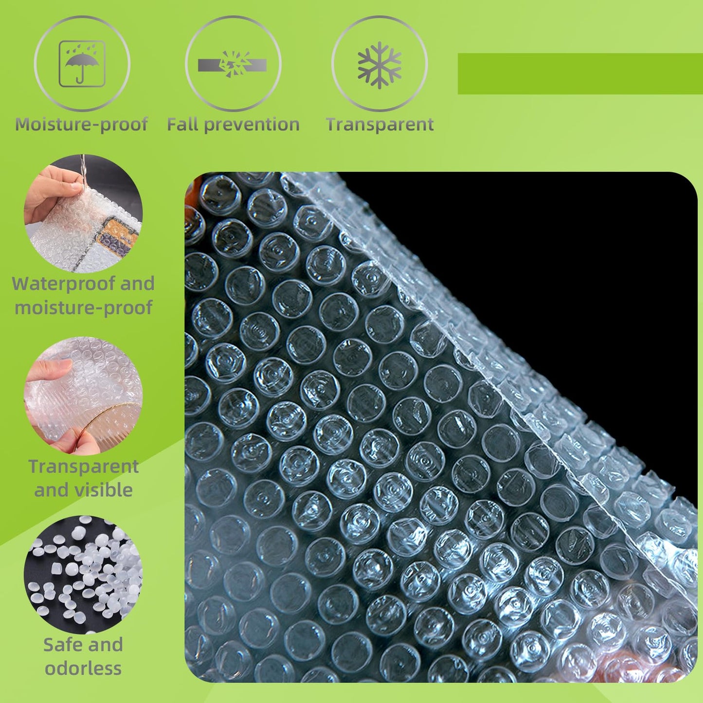 50 Pcs Bubble Pouch Wraps, 8''x10'' Clear Bubble Out Bags for Packing, Double Walled Cushioning Bags for Shipping, Storage and Moving(Not Self-Seal)