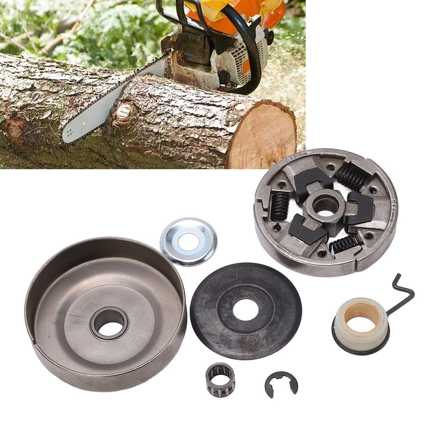 Sprocket Clutch Drum Replacement for 026 024 MS260 MS270 MS280 MS271 MS291 MS240 3/8 Chainsaw Made from Premium Iron Suitable for Forestry Farming Fishing Animal Husbandry Aquaculture