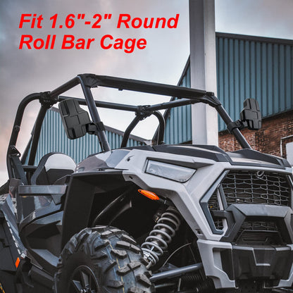 UTV Side Mirrors, OFIG UTV Mirrors Fits 1.6" - 2" Roll Cage, RZR Mirrors Compatible with Polaris RZR 900 1000 Can Am Commander Mule Rhino Viking Wolverine Kubota RTV