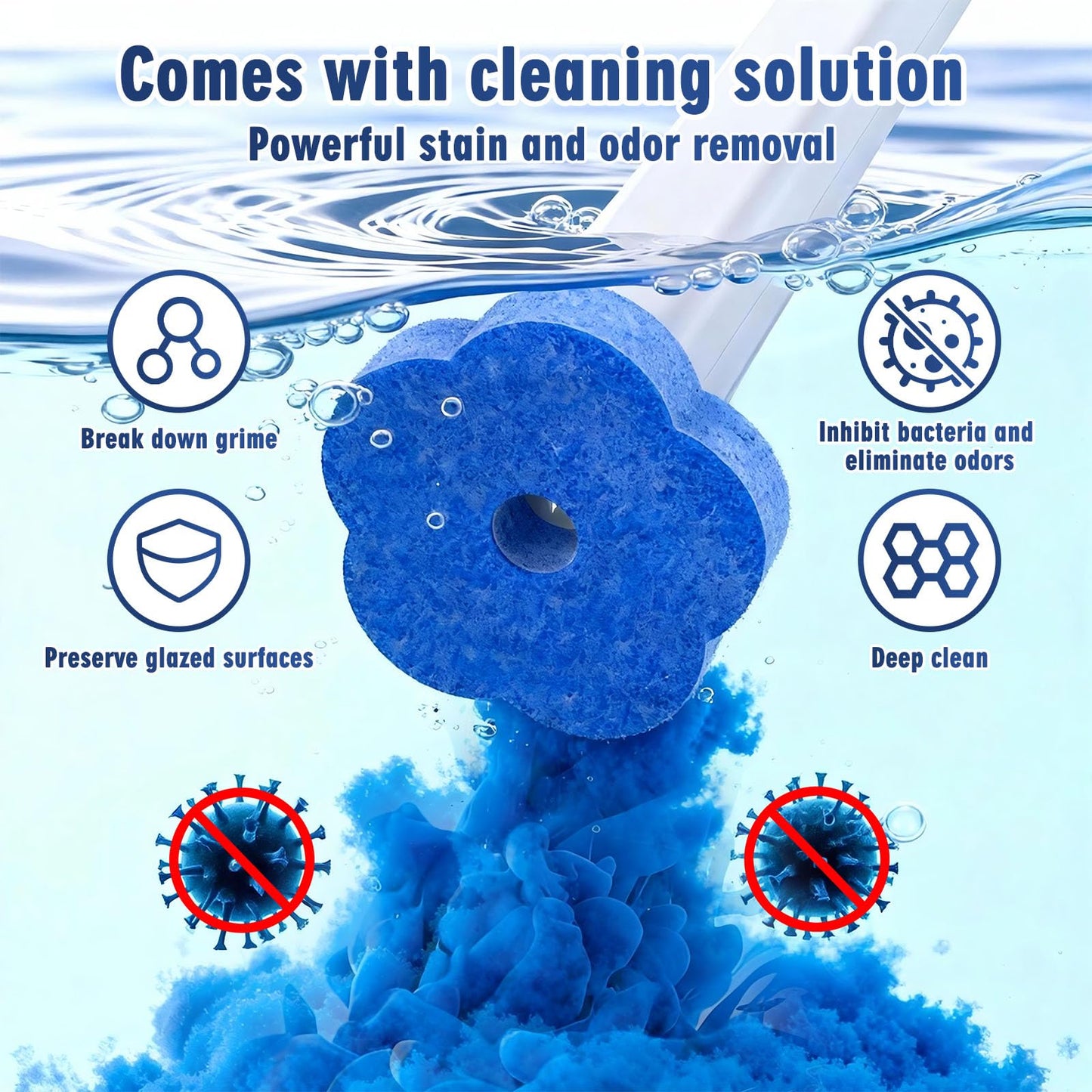 Disposable Toilet Brush,36pcs Wand Cleaner Refills,Wall Mounted Toilet Bowl Brush Holder Set Toilet Cleaning System for Bathroom Cleaning
