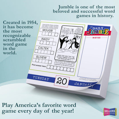 The Daily Jumble 2026 Boxed Daily Desk Calendar: Brain-Teasing Puzzles and Challenges