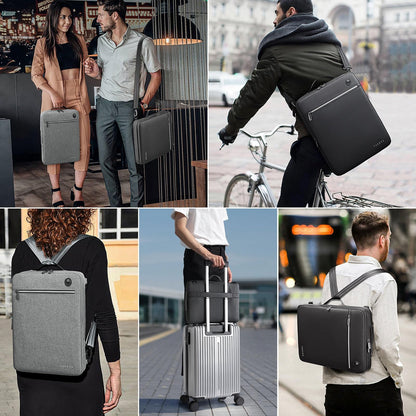 TUDEQU Slim Laptop Bag 15.6 Inch,Laptop Sleeve with Strap,Laptop Case,Laptop Shoulder Bag,Computer Bag,Tablet Bag Men Women