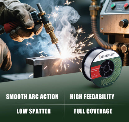 030 Flux core Welding Wire, E71T-GS Low Splatter Gasless Mild Carbon Steel Mig Welding Wire, 2-Pound Strong ABS Plastic Spool Welding Wire - 2pack