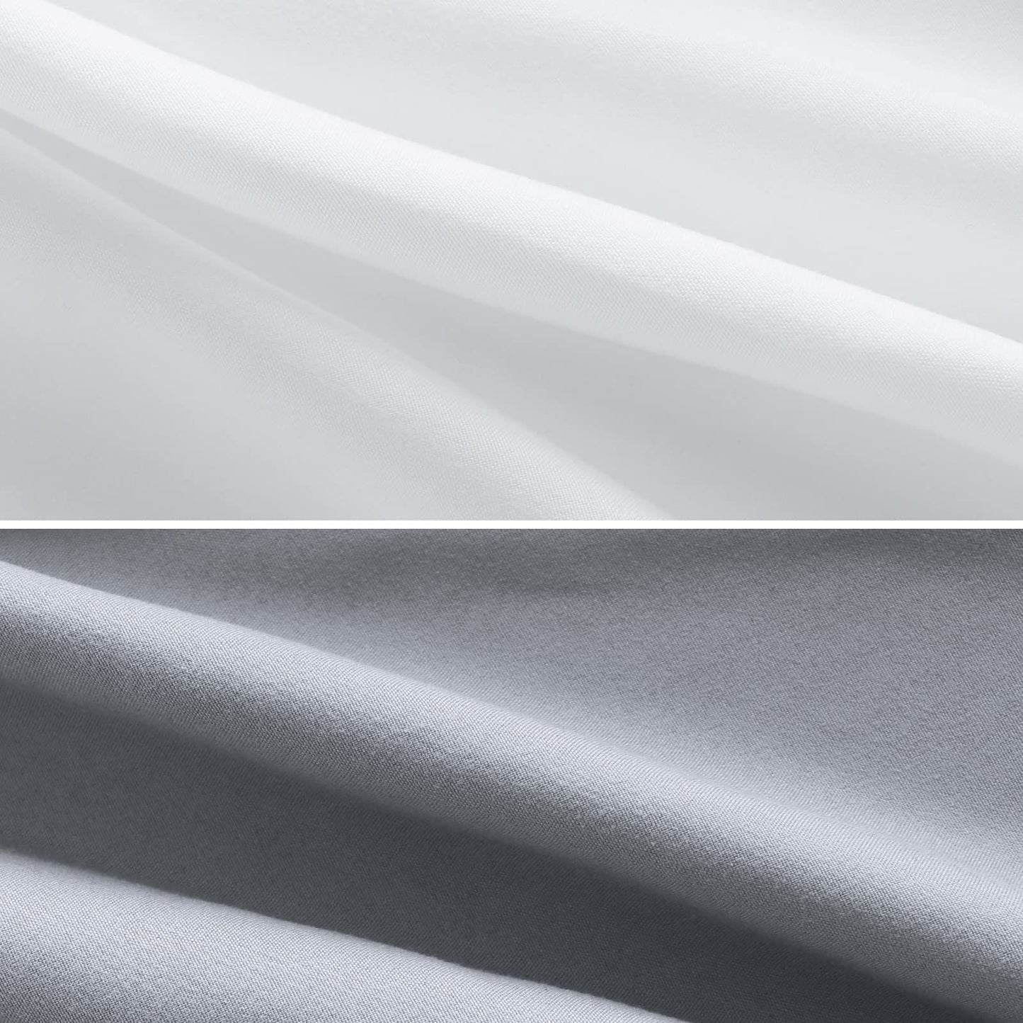 Bassinet Fitted Sheet(33" x 20"), 4 Pack for Most Bedside Sleeper Bassinet, Bassinet Sheets, Breathable & Soft Microfiber, Grey/Navy