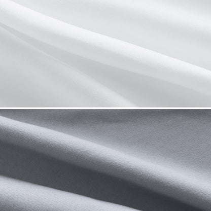 Bassinet Fitted Sheet(33" x 20"), 4 Pack for Most Bedside Sleeper Bassinet, Bassinet Sheets, Breathable & Soft Microfiber, Grey/Navy
