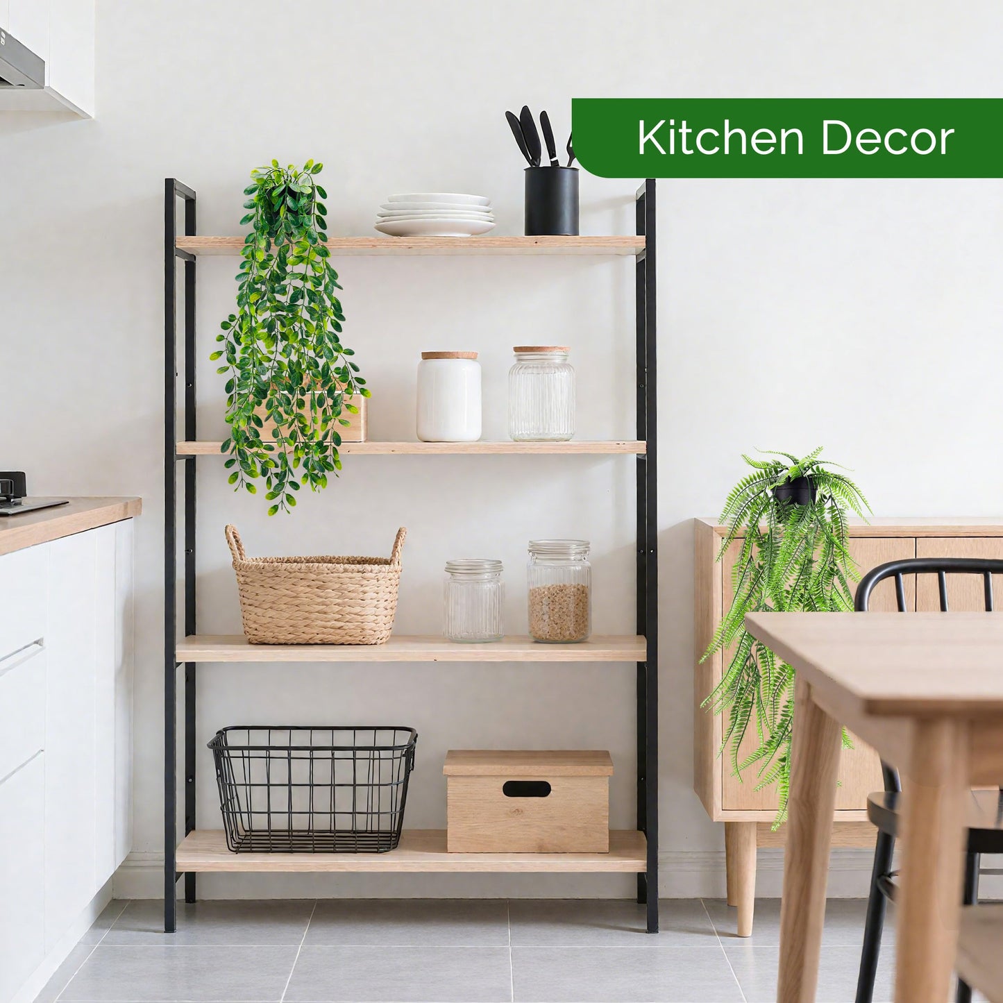 Der Rose 6Pcs Fake Plants Hanging Potted Artificial Hanging Faux Ivy Vines Plants for Bathroom Kitchen Wall Shelf Decor Indoor Outdoor