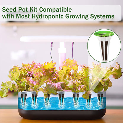 DECYOOL Garden Seed Pods, 148pcs Hydroponic Pods Kit:Grow Anything Kit with 36 Grow Baskets,36 Grow Sponges,36 Grow Domes,40 Pod Labels