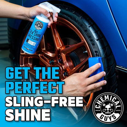 Chemical Guys Silk Shine Spray-able Dry-to-The-Touch Dressing and Protectant for Tires, Trim, Vinyl, Plastic and More, Safe for Cars, Trucks, Motorcycles, RVs & More, 473 ml (2 Pack)