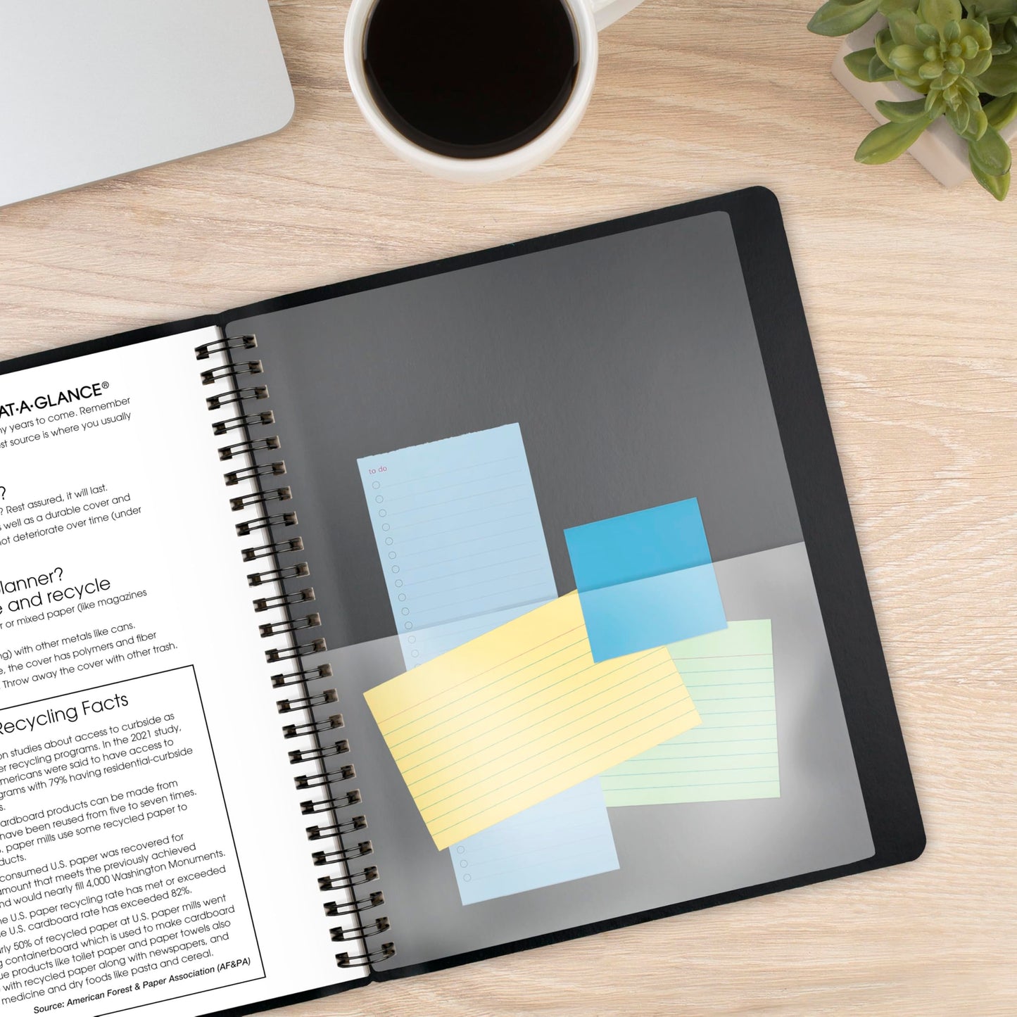 AT-A-GLANCE 2026 Planner, Weekly & Monthly, 7" x 8.75", Medium, Contemporary Lite, Black (70545X0526)