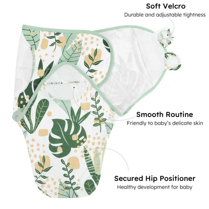 Yoofoss Baby Swaddles 0-3 Months 100% Organic Cotton Newborn Swaddle Blanket 3 Pack Tog 0.5 Adjustable Swaddle, Breathable Soft Swaddle Sack (Small)