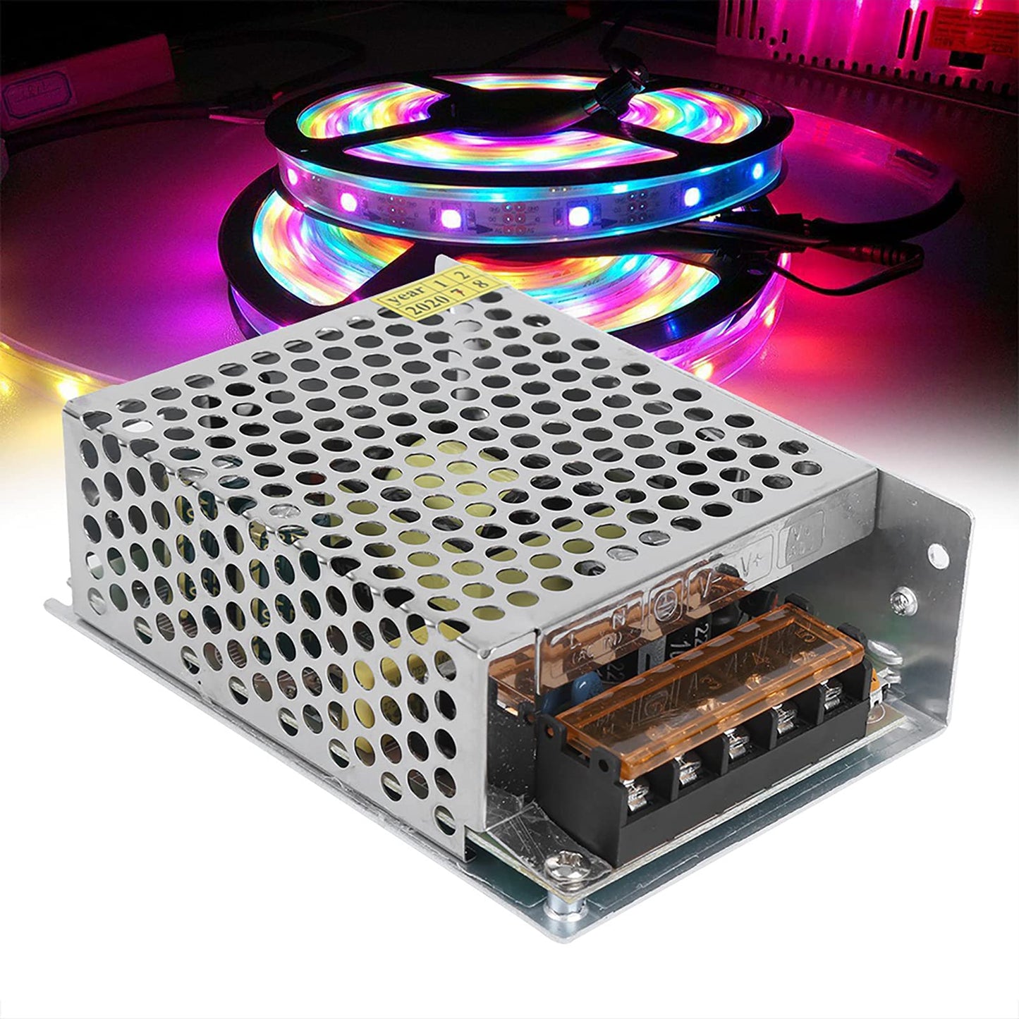 5V Power Supply, AC 110V/220V to DC Converter Ng Power Supply LED Equipment Reulated Transformer (S-50-5 (5V/10A/50W) AC100-240V)