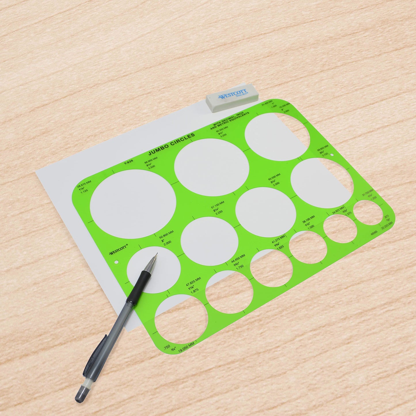 C-Thru Jumbo Circles Template (T-826)