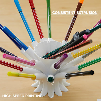 Polymaker PETG White 3D Printer Filament 1.75mm 1kg, High Speed PETG up to 300mm/s, High Strength New Formula, Excellent Layer Adhesion, Warp Free, Compatible with Most 3D Printers