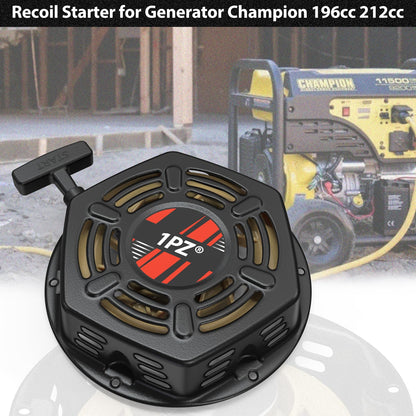 1PZ FBX-S4F Recoil Starter Pull Start Assembly Replacement for Champion Generator 196cc 212cc 224cc 46598 3000 3500 4000 4500 Watt Generator Parts
