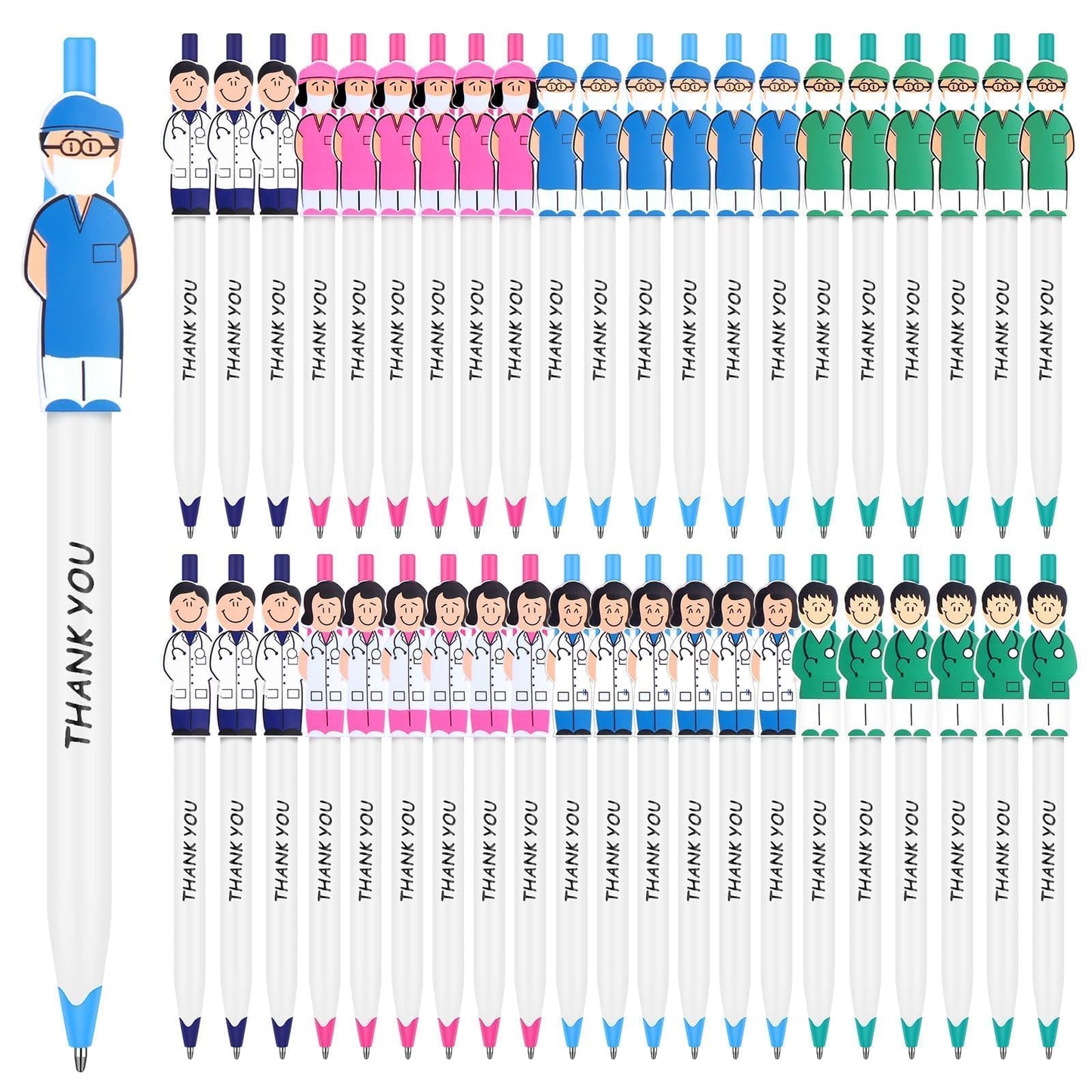 40 Pcs Nurse Gifts Bulk Thank You Nurse Appreciation Gift Nursing Week Gifts Inspirational Ballpoint Pens for Nursing Students Medical Assistant Doctor Healthcare Workers Nurses Week 2026
