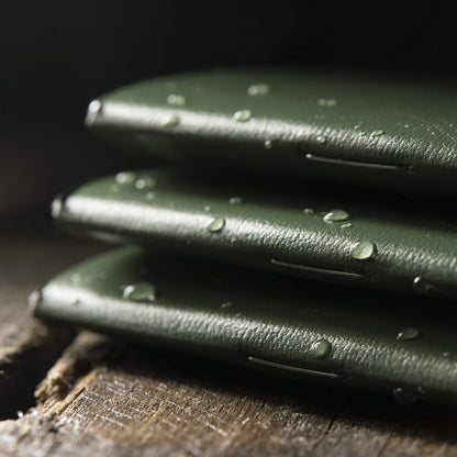 Rite in the Rain Weatherproof Mini-Stapled Notebook, 3 1/4" x 4 5/8", Green Cover, Universal Pattern, 3 Pack (No. 971FX-M)