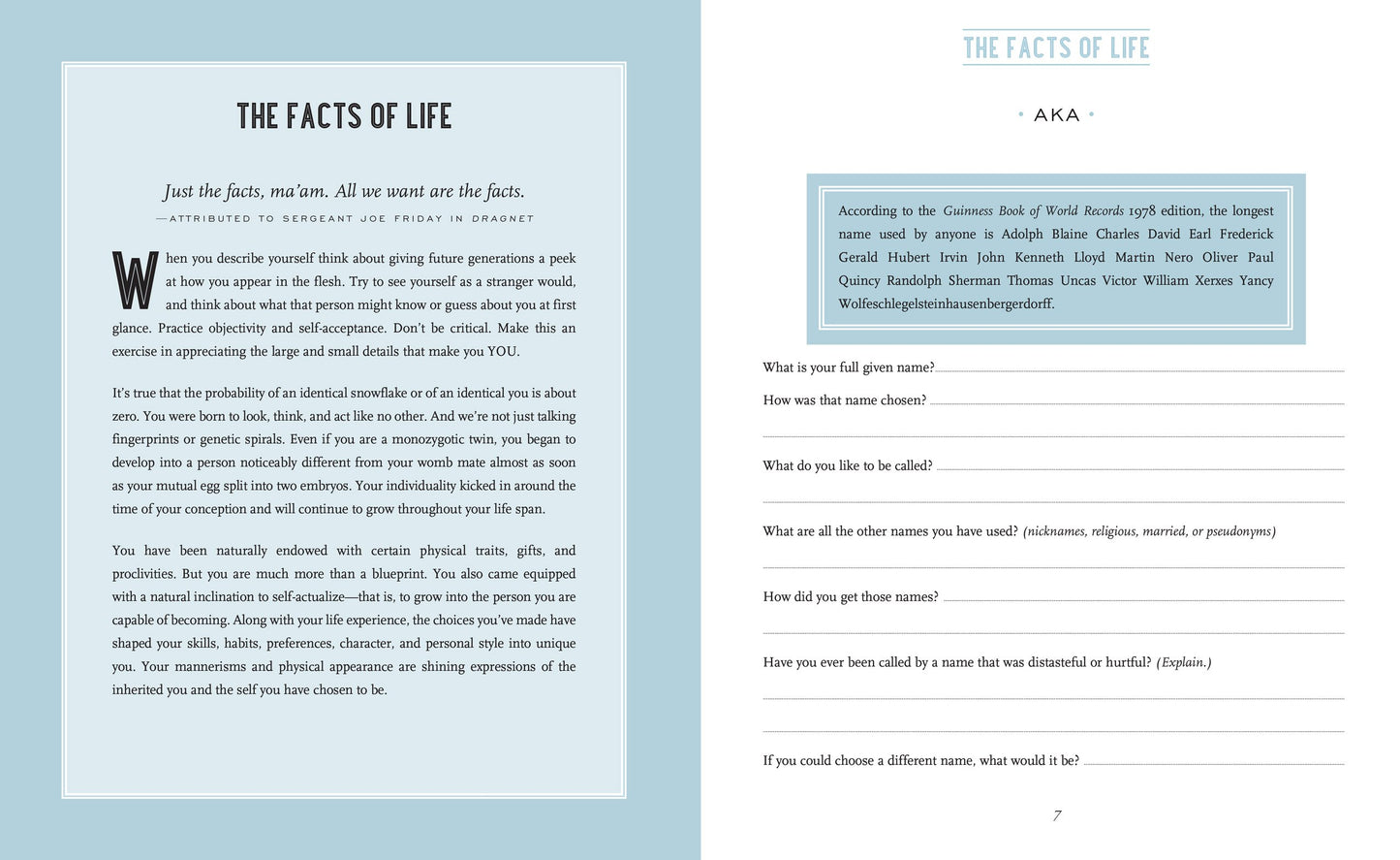 The Book of Me, 2nd Edition (Notebook, Diary, Autobiographical Journal)
