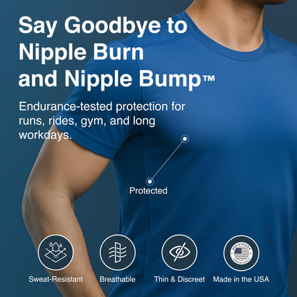 NipEaze Sports Nipple Covers for Men & Women – Anti-Chafing Pads for Running, Cycling & Workouts, 62 Pairs (124 Pcs)