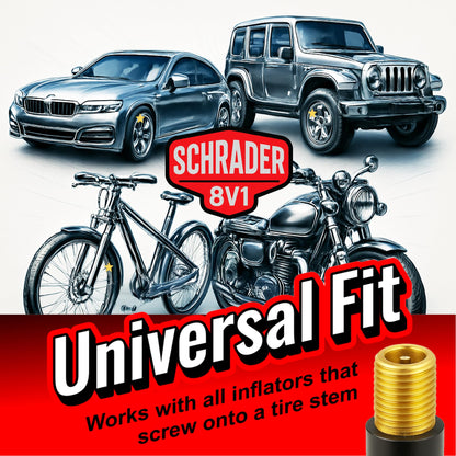 SKÖG Chuck Mates Platinum (1 Pack) Quick-Connect with Patented RatchetSeal Technology for Tire Inflators Open-Type