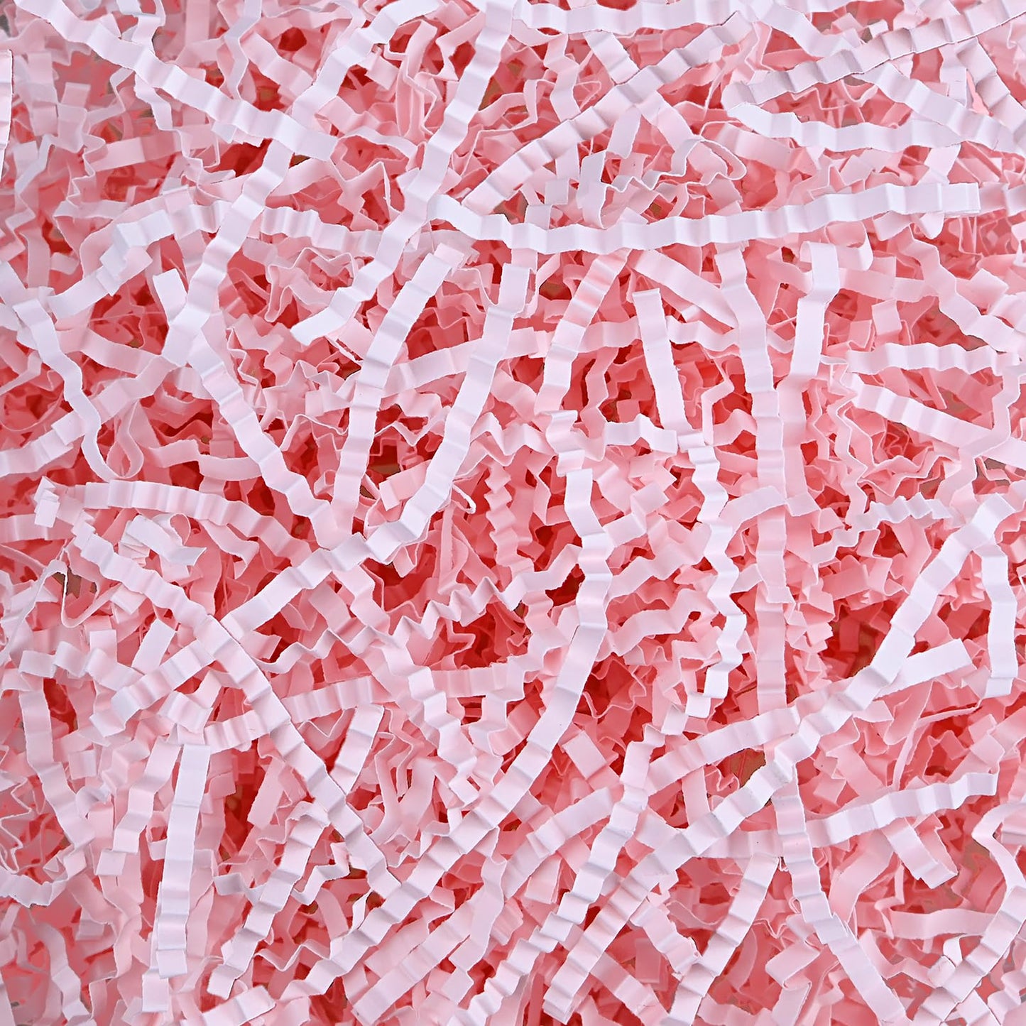 Raissily 1.5LB/700g Crinkle Cut Paper Shred Filler, Packing Grass Cushion Paper for Christmas Wedding Birthday Anniversary Valentine's Day Confetti Box Filling Wrapping Gift Decoration - Light Pink
