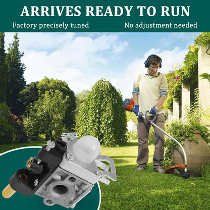 SRM210 Carburetor for Echo Trimmer Parts PE200 Carb Fuel Line Kit Tune up Primer Bulb Grommet for Weed Eater GT200 SRM 210 PE 200 HC150 SRM211 GT200 by Podoy
