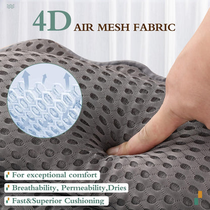 Bath Pillow RUVINCE Ergonomic Luxury Bathtub Pillow with Head,Neck, Shoulder and Back Support, 6D Bath Pillows for tub with 6 Powerful Suction Cups, Fits All Bathtub