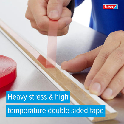 Tesa 4965 Double-Sided Scrapbook Tape, 36 Yard Length, 1/2" Width, 8 mil Thick, Clear (Pack of 1)