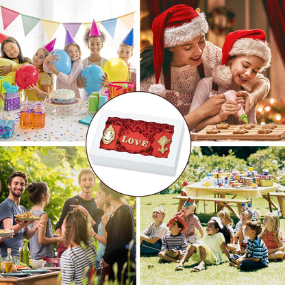 XINHPKGG 50pcs Cookie Boxes with window 8x5x2 Inch Bakery Boxes Treat Box Dessert Box for Chocolate Covered Strawberries Macaron Pastry - White