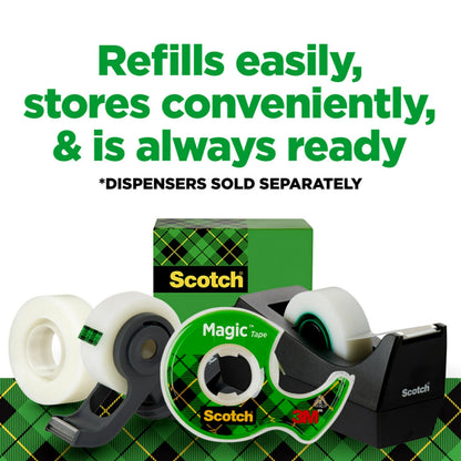 Scotch Magic Tape, 3/4 x 1000 Inches, 3-Pack (810K3)